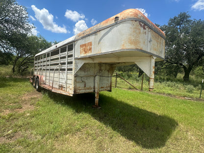 USED Homemade 6'X20' Gooseneck Livestock -HMMD