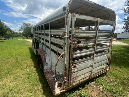 USED Homemade 6'X20' Gooseneck Livestock -HMMD