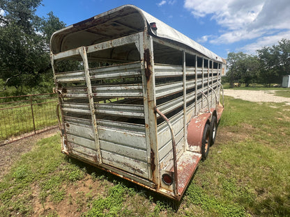 USED Homemade 6'X20' Gooseneck Livestock -HMMD