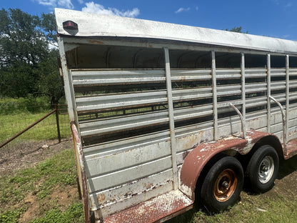 USED Homemade 6'X20' Gooseneck Livestock -HMMD