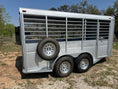 Load image into Gallery viewer, Calico 6x16x6'6" Livestock Trailer SILVER - 0027
