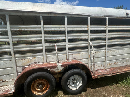 USED Homemade 6'X20' Gooseneck Livestock -HMMD
