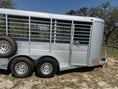 Load image into Gallery viewer, Calico 6x16x6'6" Livestock Trailer SILVER - 0027
