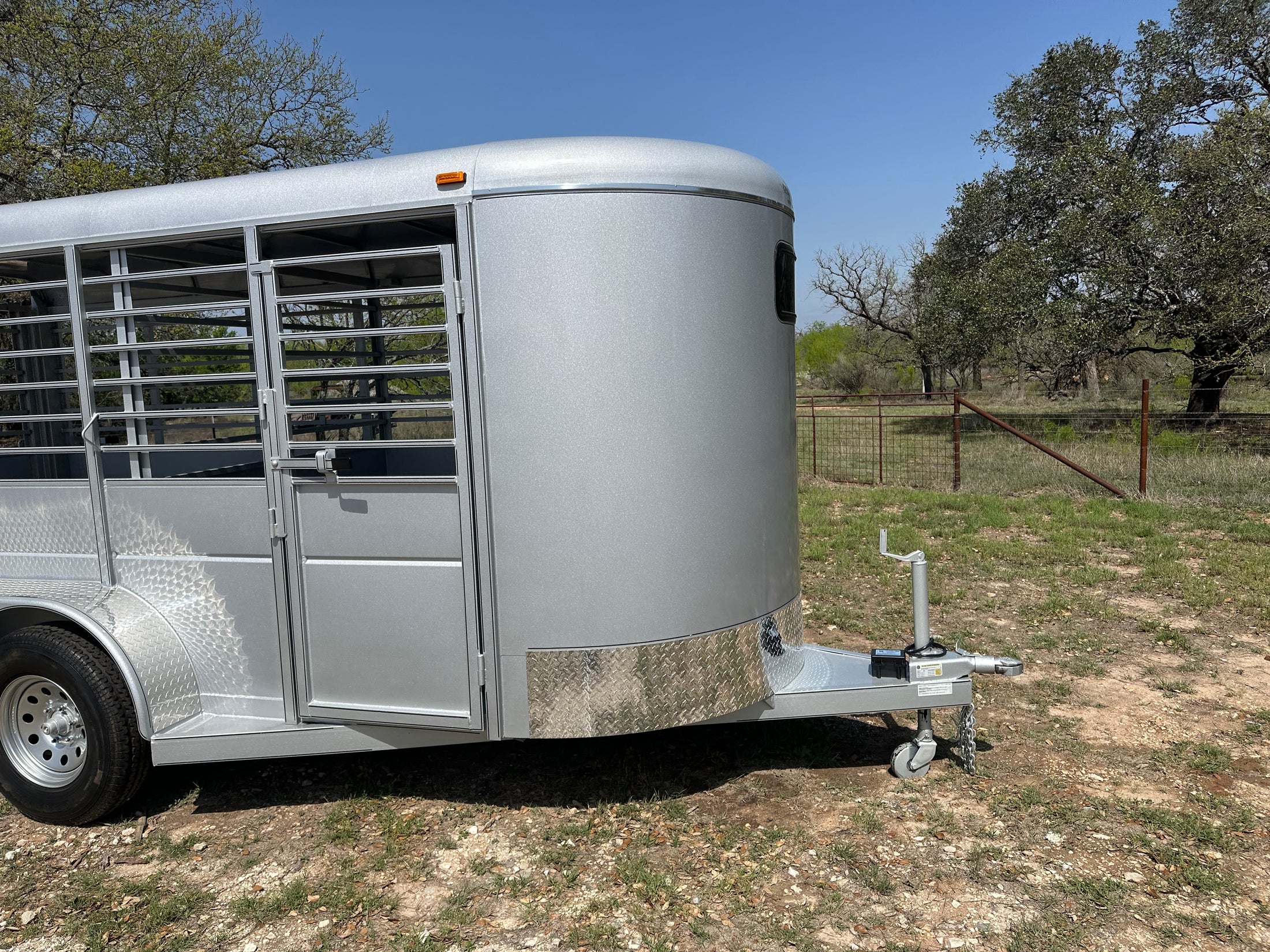 Calico 6x16x6'6" Livestock Trailer SILVER - 0027