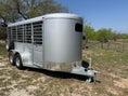 Load image into Gallery viewer, Calico 6x16x6'6" Livestock Trailer SILVER - 0027
