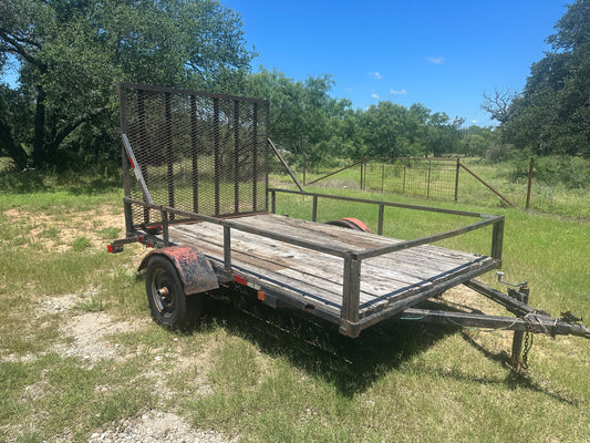 USED 2002 6'x10' Single Axle Utility Trailer GATE - HMMD