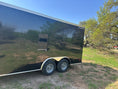 Load image into Gallery viewer, Wells Cargo 102"x16'x7' Tandem Cargo- BLACK - 8606
