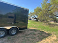 Load image into Gallery viewer, Wells Cargo 102"x16'x7' Tandem Cargo- BLACK - 8606
