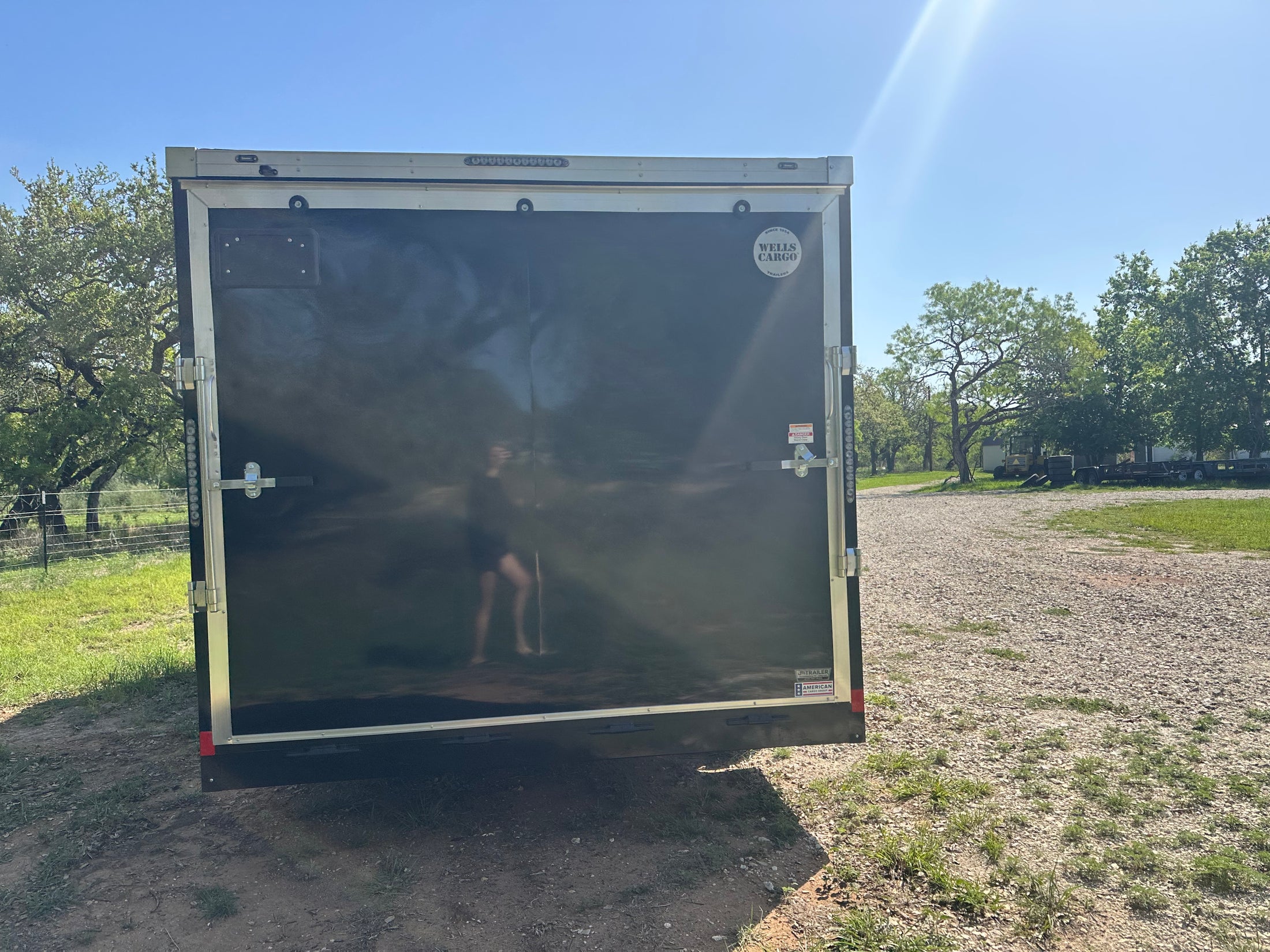 Wells Cargo 102"x16'x7' Tandem Cargo- BLACK - 8606