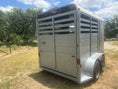 Load image into Gallery viewer, USED 2015 CM 6x14 Silver 2 Horse Slant Bumper Trailer- 4479
