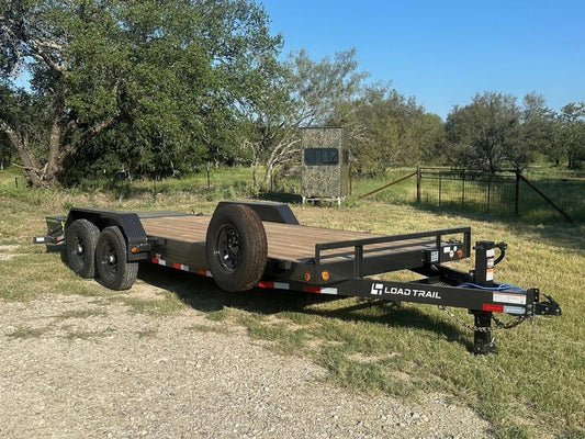 LoadTrail 83"x20' Tandem Carhauler Grey Max Ramps - 8602