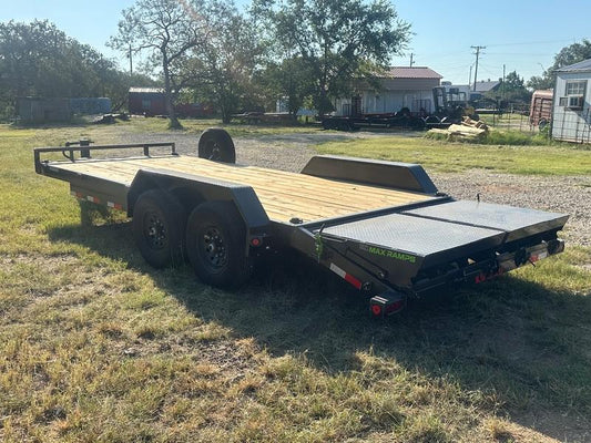 LoadTrail 83"x20' Tandem Carhauler Grey Max Ramps - 8602