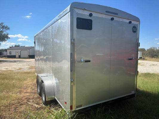 Wells Cargo 7'x16'x7' Tandem Cargo-SILVER- 3507