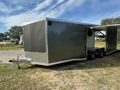 Alcom EZ Haul 102"x24' Tandem Cargo CHARCOAL - 2476 - J4 Trailer