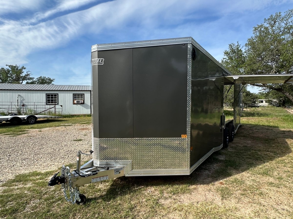 Alcom EZ Haul 102"x24' Tandem Cargo CHARCOAL - 2476 - J4 Trailer