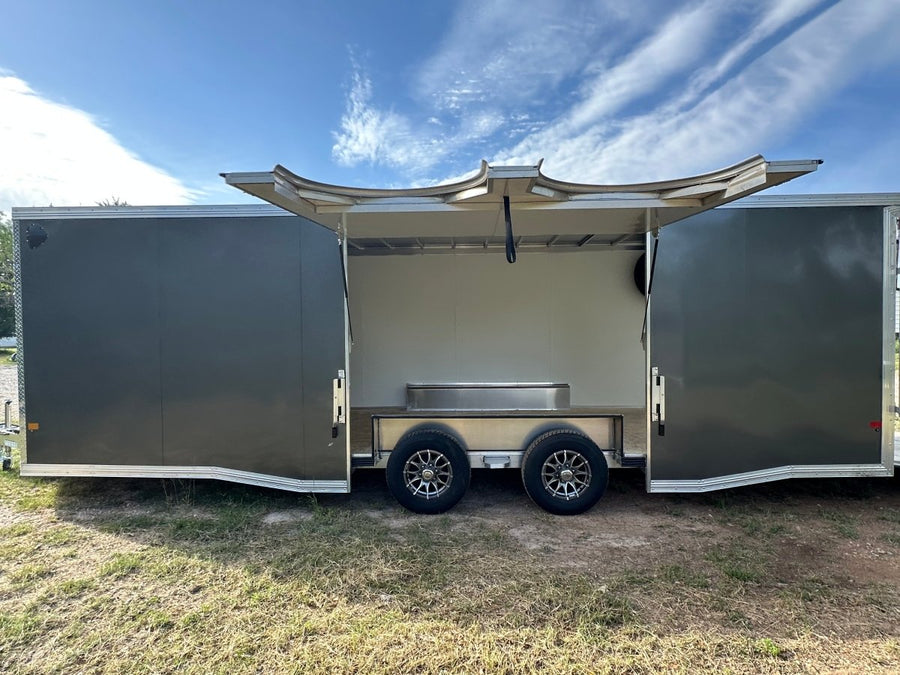 Alcom EZ Haul 102"x24' Tandem Cargo CHARCOAL - 2476 - J4 Trailer