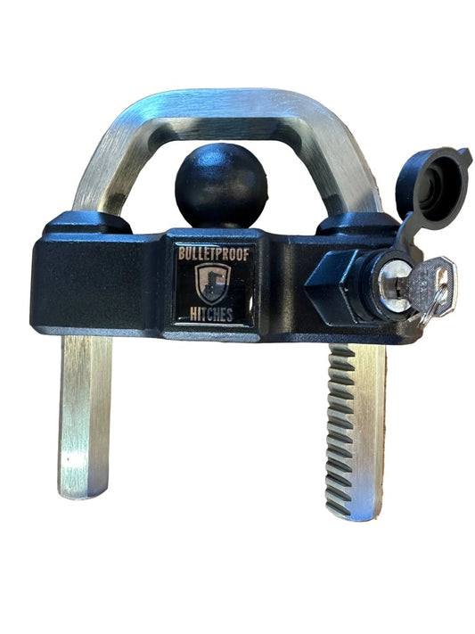 BulletProof Hitches Coupler Lock - 1 - 7/8" - 2" - and 2 - 5/16" Couplers Extreme Duty - J4 Trailer