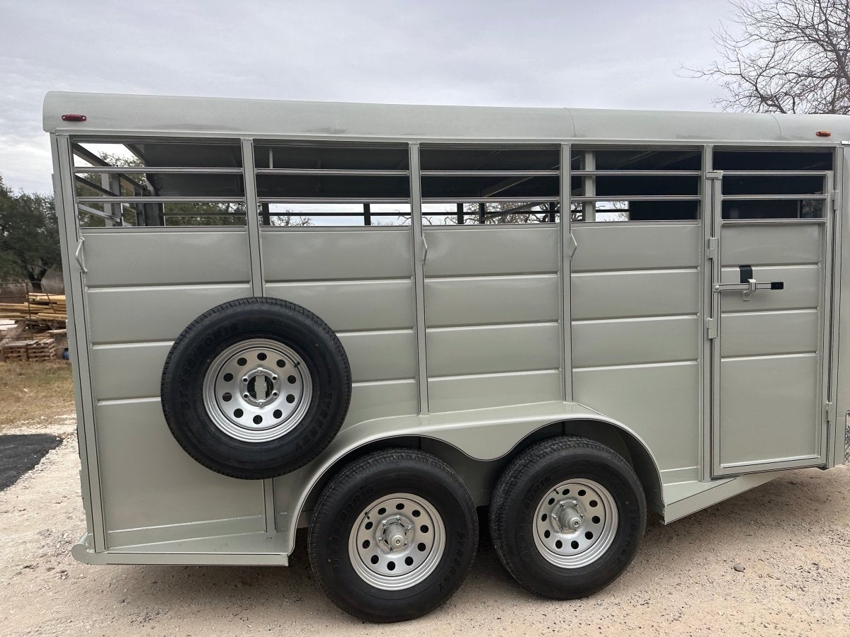 Calico 6'x16'x6'6" Livestock Tandem Axle 7K Trailer PUEBLO GOLD -1053 - J4 Trailer