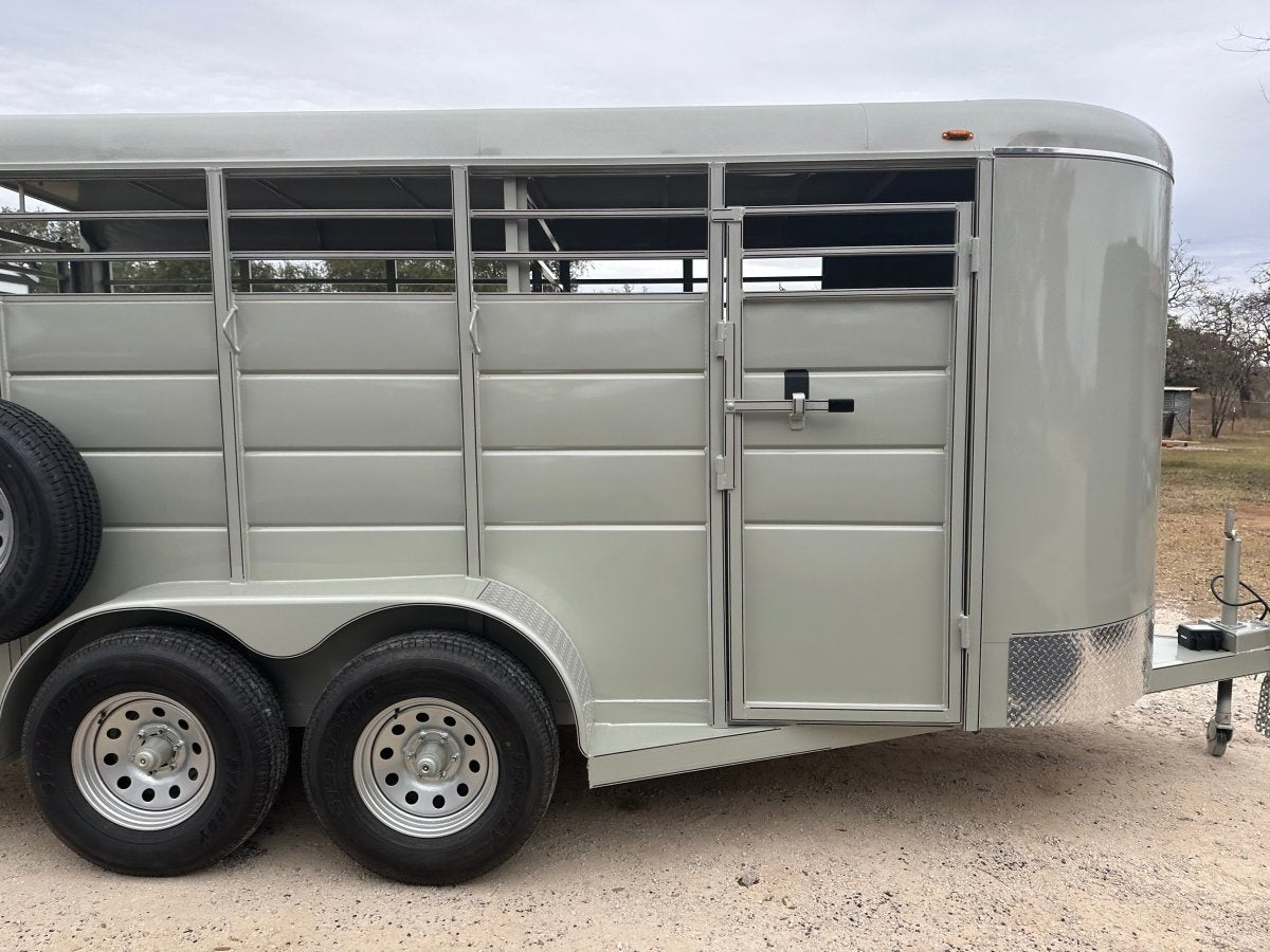 Calico 6'x16'x6'6" Livestock Tandem Axle 7K Trailer PUEBLO GOLD -1053 - J4 Trailer