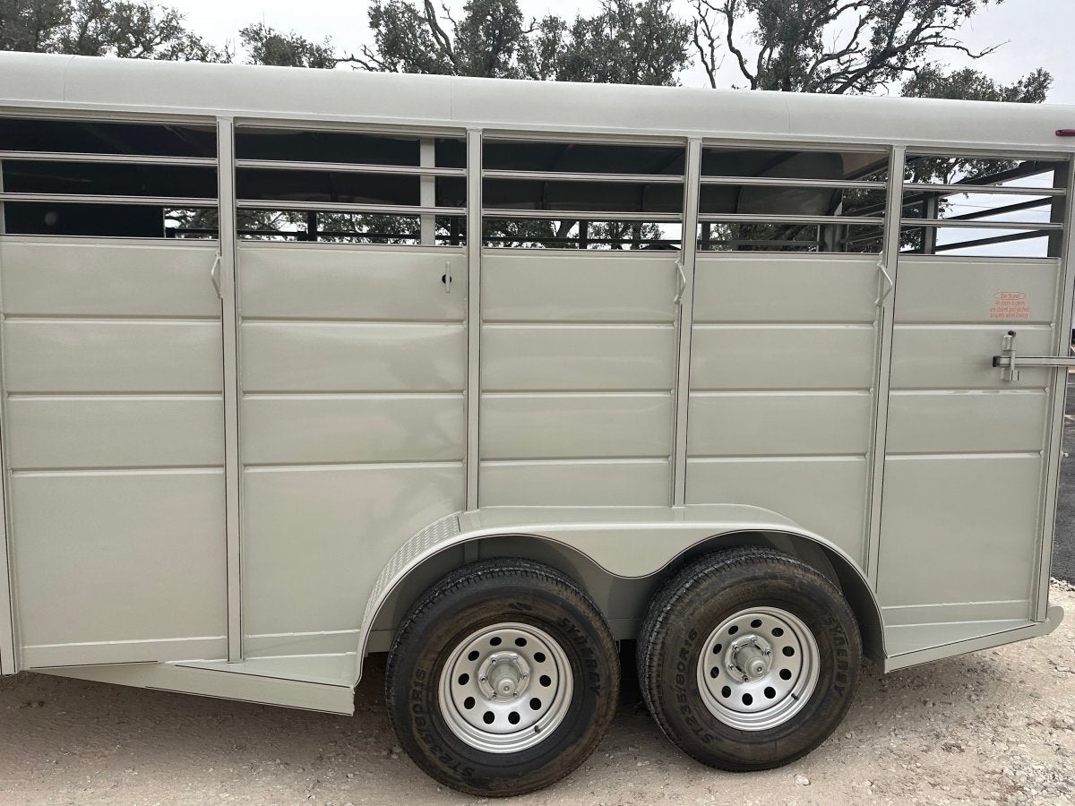 Calico 6'x16'x6'6" Livestock Tandem Axle 7K Trailer PUEBLO GOLD -1053 - J4 Trailer