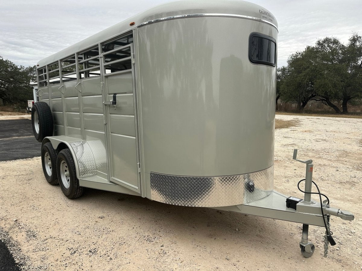 Calico 6'x16'x6'6" Livestock Tandem Axle 7K Trailer PUEBLO GOLD -1053 - J4 Trailer