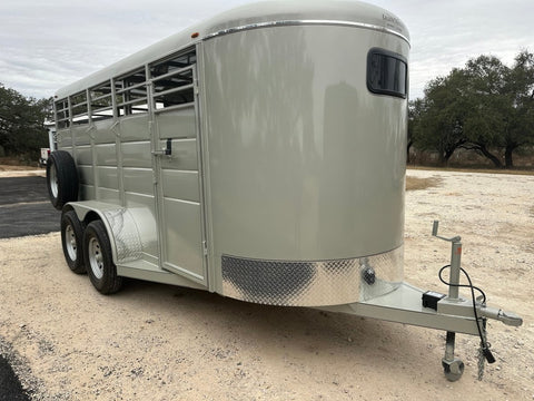 Calico 6'x16'x6'6" Livestock Tandem Axle 7K Trailer PUEBLO GOLD -1053 - J4 Trailer