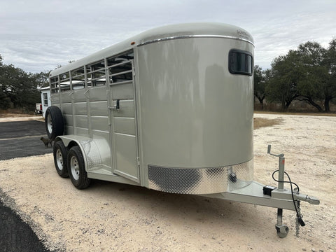 Calico 6'x16'x6'6" Livestock Tandem Axle 7K Trailer PUEBLO GOLD -1053 - J4 Trailer