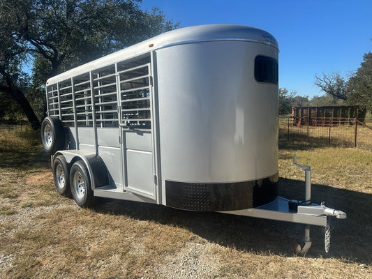 Calico 6x16x6'6" Livestock Trailer SILVER - 0027 - J4 Trailer