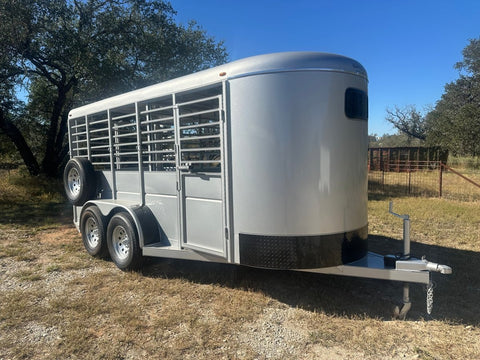 Calico 6x16x6'6" Livestock Trailer SILVER - 0027 - J4 Trailer