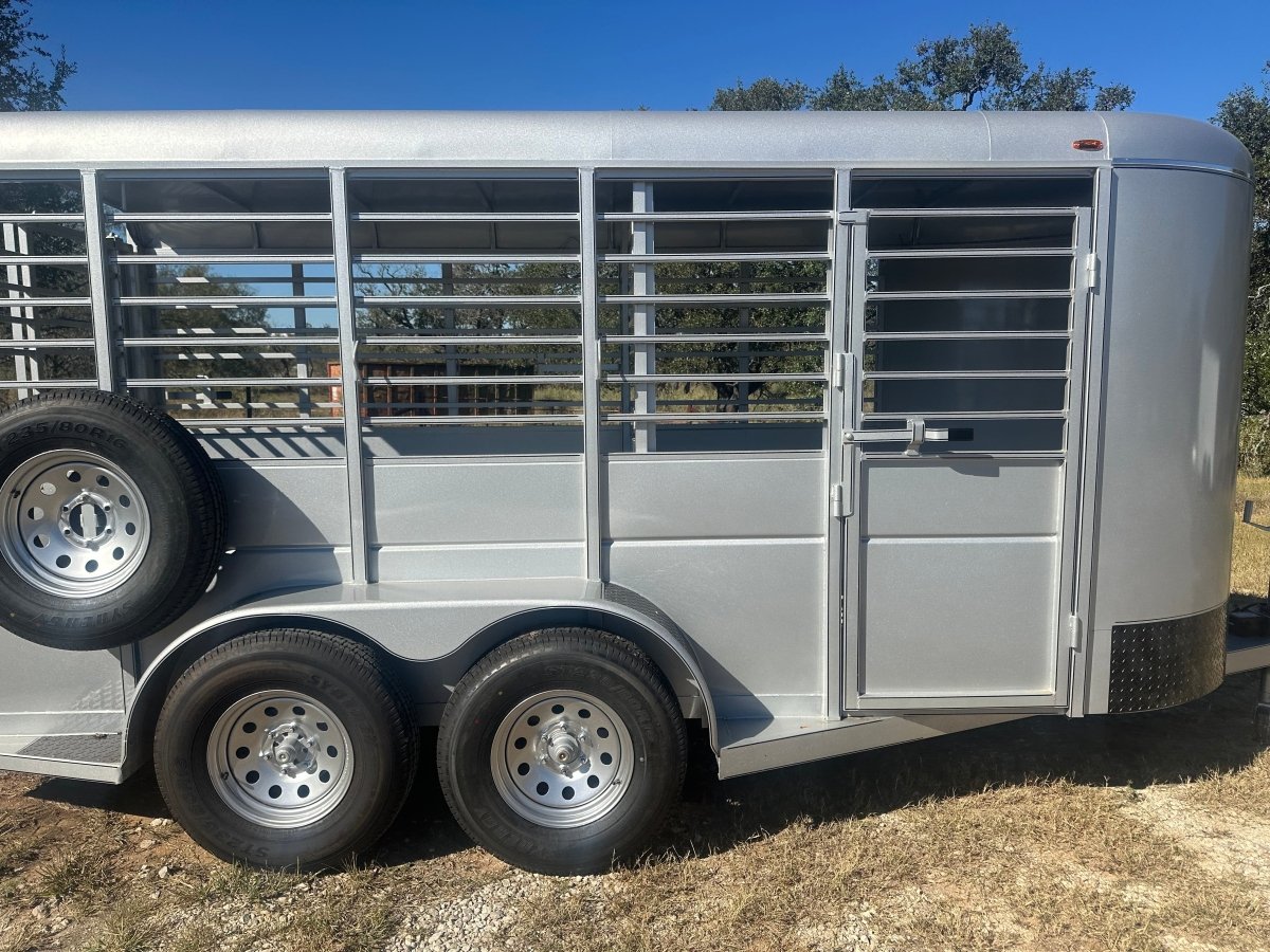 Calico 6x16x6'6" Livestock Trailer SILVER - 0027 - J4 Trailer