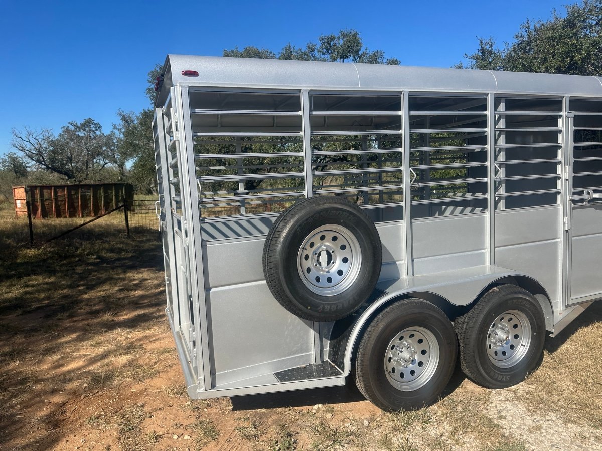 Calico 6x16x6'6" Livestock Trailer SILVER - 0027 - J4 Trailer