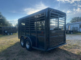 Calico 6'x16'x6'6"Livestock Bumper Pull Trailer - Dark Slate Gray - 0175 - J4 Trailer