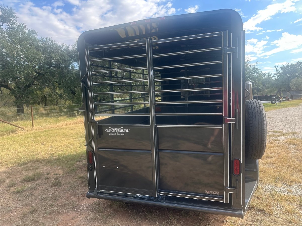 Calico 6'x16'x6'6"Livestock Bumper Pull Trailer - Dark Slate Gray - 0175 - J4 Trailer