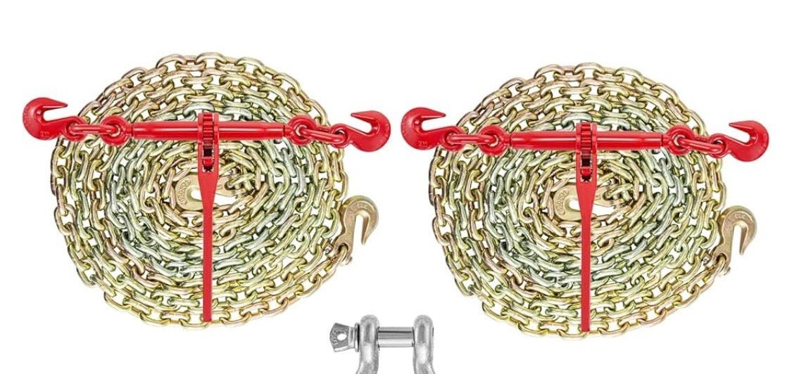 Chains or Ratchet Tiedown Rentals - J4 Trailer