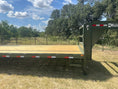 Load image into Gallery viewer, Delco 102"x25' Flatbed Single Gooseneck 14k ARMY GREEN - 7743 - J4 Trailer
