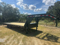 Load image into Gallery viewer, Delco 102"x25' Flatbed Single Gooseneck 14k ARMY GREEN - 7743 - J4 Trailer
