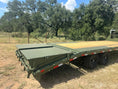 Load image into Gallery viewer, Delco 102"x25' Flatbed Single Gooseneck 14k ARMY GREEN - 7743 - J4 Trailer
