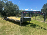 Delco 102"x26' Gooseneck Carhauler 14 K Dove Monster Ramps GRAY - 7542 - J4 Trailer