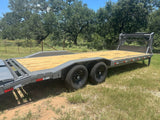 Delco 102"x26' Gooseneck Carhauler 14 K Dove Monster Ramps GRAY - 7542 - J4 Trailer