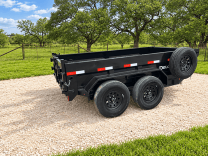 Delco 60"x10' Dump Tandem Bumper 7K- BLACK 8717 - J4 Trailer