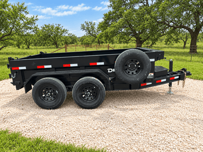 Delco 60"x10' Dump Tandem Bumper 7K- BLACK 8717 - J4 Trailer