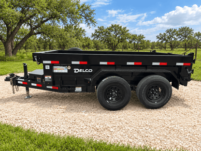 Delco 60"x10' Dump Tandem Bumper 7K- BLACK 8717 - J4 Trailer