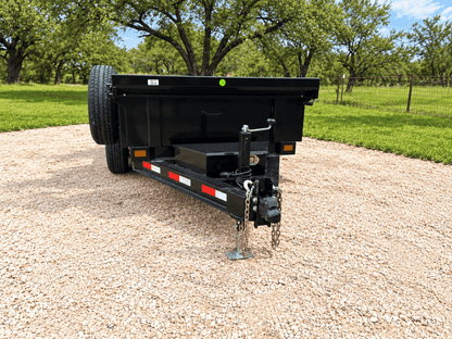 Delco 60"x10' Dump Tandem Bumper 7K- BLACK 8717 - J4 Trailer