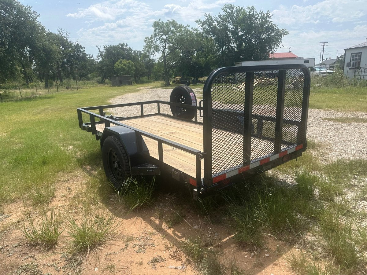 Delco 60"x10' Utility BLACK 3.5K Single Axle -6495 - J4 Trailer