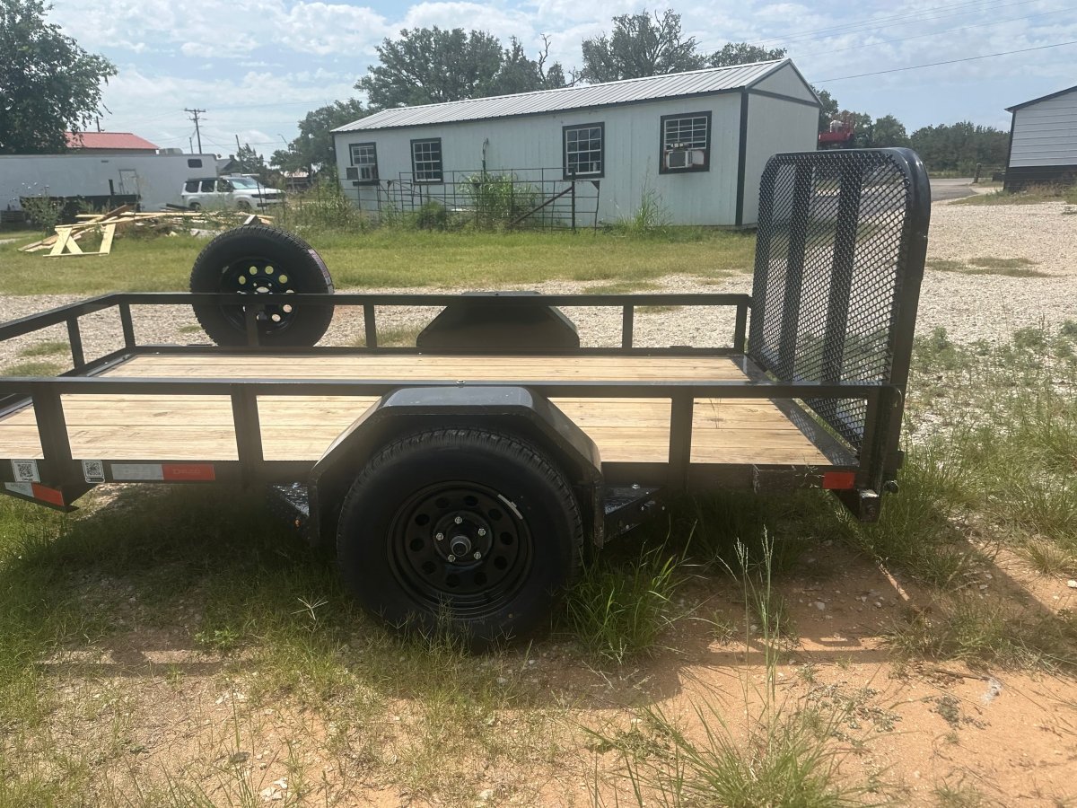 Delco 60"x10' Utility BLACK 3.5K Single Axle -6495 - J4 Trailer