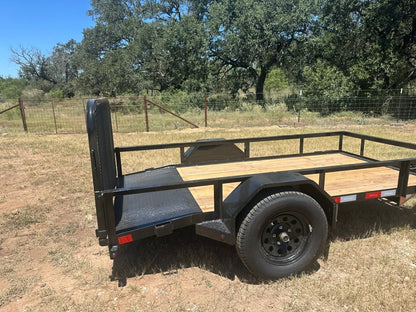Delco 60"x10' Utility BLACK 3.5K Single Axle -7544 - J4 Trailer