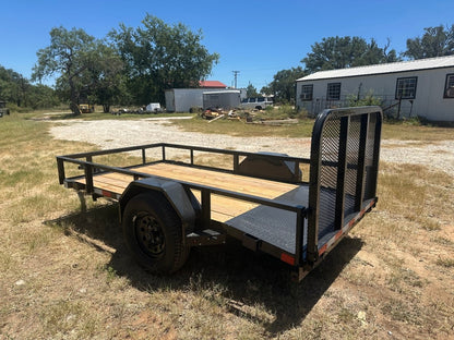 Delco 60"x10' Utility BLACK 3.5K Single Axle -7544 - J4 Trailer