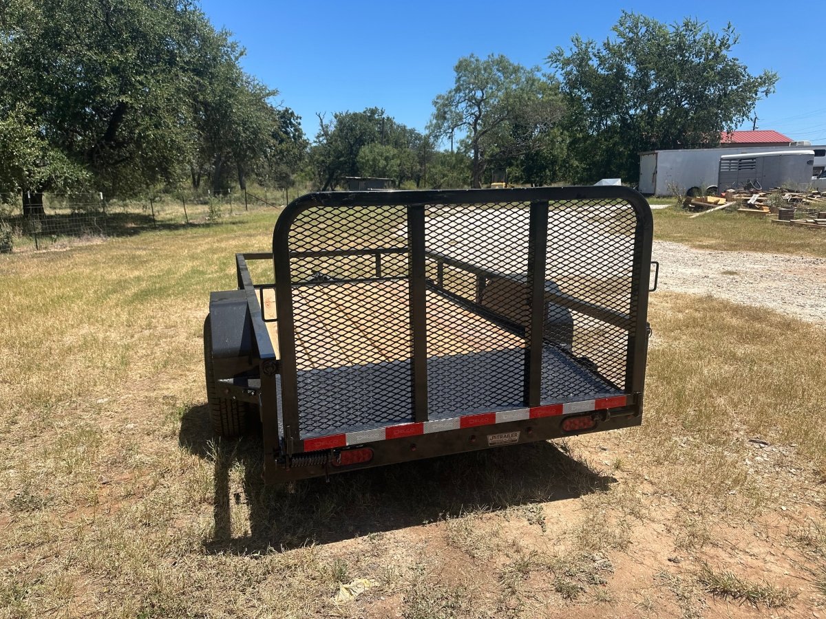 Delco 60"x10' Utility BLACK 3.5K Single Axle -7544 - J4 Trailer