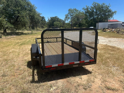 Delco 60"x10' Utility BLACK 3.5K Single Axle -7544 - J4 Trailer