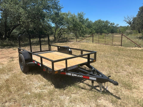 Delco 60"x10' Utility BLACK 3.5K Single Axle -7544 - J4 Trailer